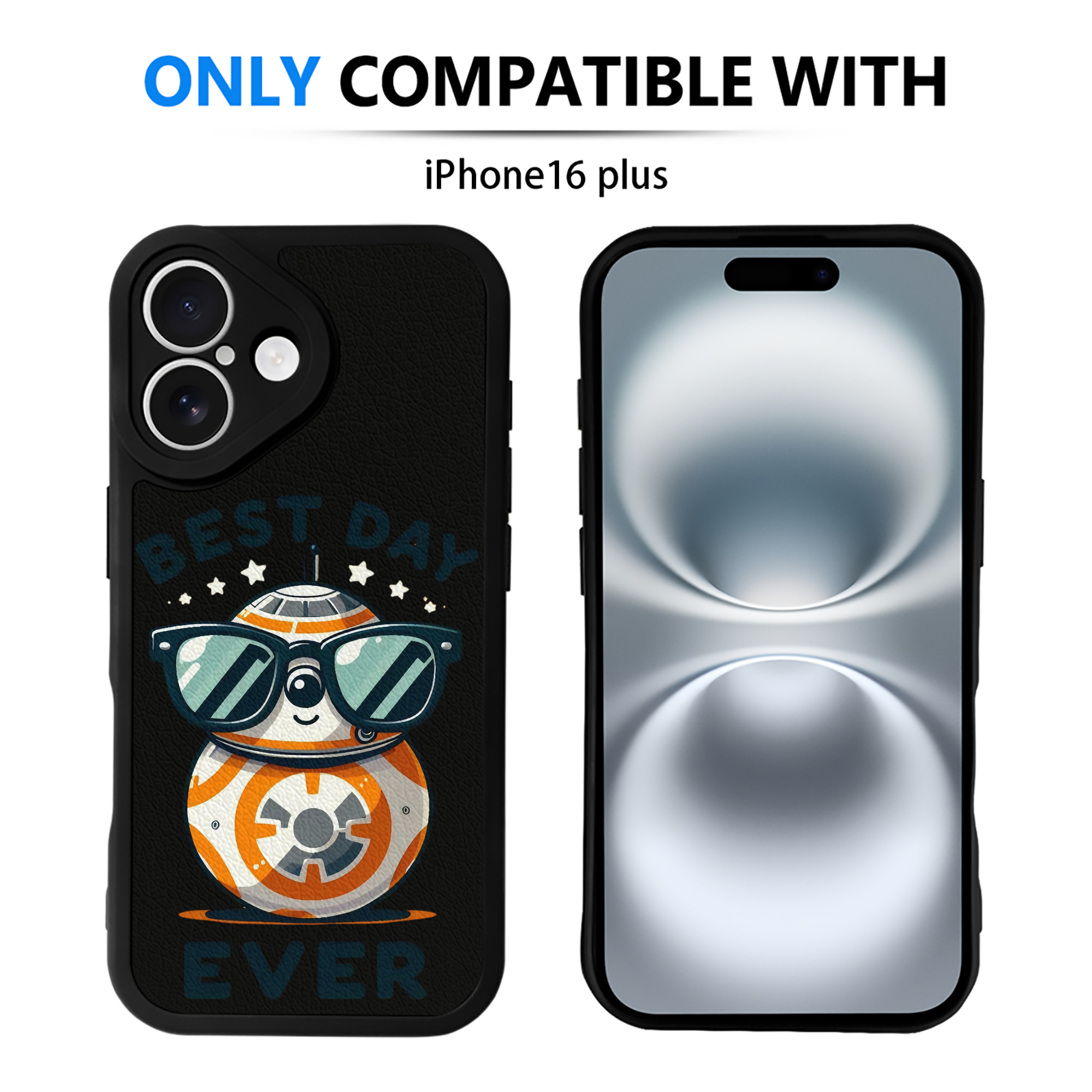 （画像用） スター・ウォーズ Star Wars 【iPhone 16シリーズ対応】シリコンスマホケース（レザー調） 材質：シリコン